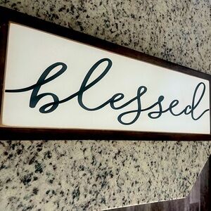 “Blessed” sign from hobby lobby